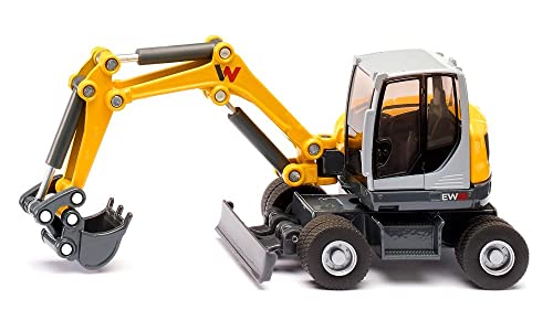 siku 3560, Wacker Neuson EW65 Mobilbagger, 1:50, Metall/Kunststoff, Gelb, Viele Funktionen, Beweglicher Baggerarm, Bewegliches Schieberschild siku 3560, Wacker Neuson EW65 Mobilbagger, 1:50, Metall/Kunststoff, Gelb, Viele Funktionen, Beweglicher Baggerarm, Bewegliches Schieberschild von Siku