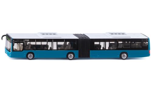 Siku 3736, Gelenkbus, 1:50, Inkl. 2 Stickerbögen, Metall/Kunststoff, Türkis, Spielzeug-Modell, Bereifung aus Gummi, Öffenbare Türen Siku 3736, Gelenkbus, 1:50, Inkl. 2 Stickerbögen, Metall/Kunststoff, Türkis, Spielzeug-Modell, Bereifung aus Gummi, Öffenbare Türen von Siku