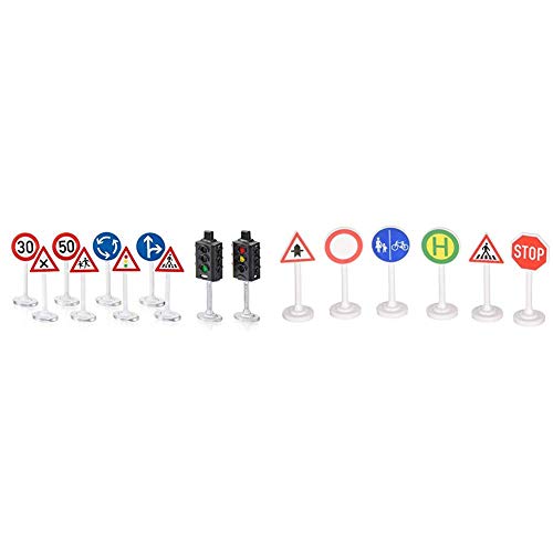 Siku 5597, Ampeln mit Verkehrsschildern, Kunststoff, Multicolor, Vielseitig einsetzbar & 0857 - Verkehrszeichen Siku 5597, Ampeln mit Verkehrsschildern, Kunststoff, Multicolor, Vielseitig einsetzbar & 0857 - Verkehrszeichen von Siku