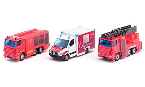 Siku 6326, Notruf-Set, Metall/Kunststoff, Rot/Weiß, Spielkombination, Bewegliche Teile Siku 6326, Notruf-Set, Metall/Kunststoff, Rot/Weiß, Spielkombination, Bewegliche Teile von Siku