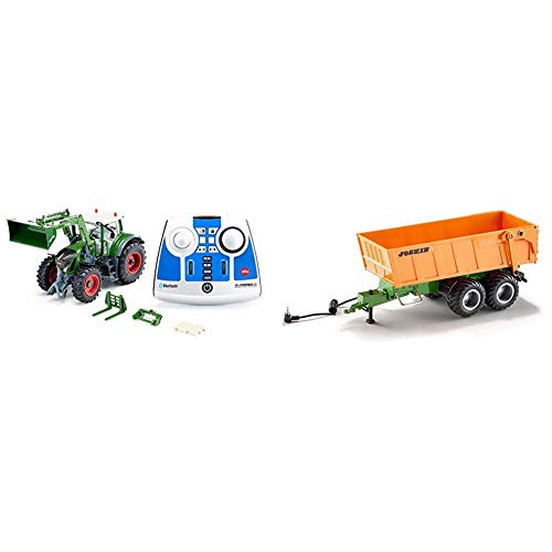 Siku 6796, Fendt 933 Vario Traktor mit Frontlader, Grün, Metall/Kunststoff, 1:32, Ferngesteuert & Tandem-Achs-Anhänger, 1:32, Fernsteuerbar, Control Fahrzeuge mit Anhängerkupplung, Orange Siku 6796, Fendt 933 Vario Traktor mit Frontlader, Grün, Metall/Kunststoff, 1:32, Ferngesteuert & Tandem-Achs-Anhänger, 1:32, Fernsteuerbar, Control Fahrzeuge mit Anhängerkupplung, Orange von Siku