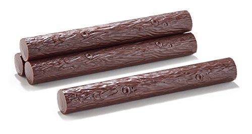 siku 7049, Zubehör-Set Baumstämme, 1:32, Kunststoff, Braun, 10 Stück, Kombinierbar mit bestehenden Spielwelten von Siku