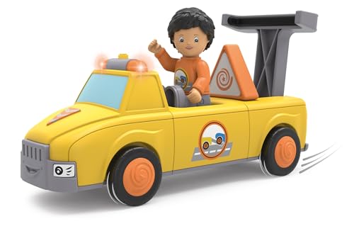 Toddys by siku 0123, Chris Carry, 3-teiliger Abschleppwagen mit Licht und Sound, Zusammensteckbar, Inkl. beweglicher Spielfigur, Hochwertiger Schwungradmotor, Gelb/Orange, Ab 12 Monaten Toddys by siku 0123, Chris Carry, 3-teiliger Abschleppwagen mit Licht und Sound, Zusammensteckbar, Inkl. beweglicher Spielfigur, Hochwertiger Schwungradmotor, Gelb/Orange, Ab 12 Monaten von Toddys by siku
