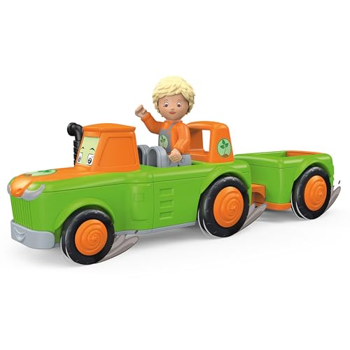 Toddys by Siku 0147, Frank Farmy, 2-teiliger Traktor Plus Anhänger, Zusammensteckbar, Inkl. beweglicher Spielfigur, Hochwertiger Schwungradmotor, Grün/Orange, Ab 12 Monaten Toddys by Siku 0147, Frank Farmy, 2-teiliger Traktor Plus Anhänger, Zusammensteckbar, Inkl. beweglicher Spielfigur, Hochwertiger Schwungradmotor, Grün/Orange, Ab 12 Monaten von Toddys by siku