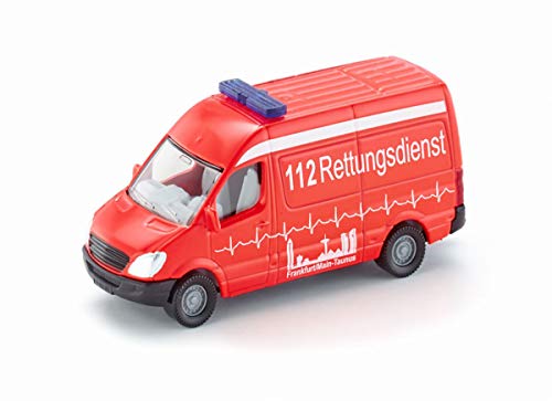 siku 0805, Krankenwagen, Metall/Kunststoff, Rot, Vielseitig einsetzbar, Spielzeugfahrzeug für Kinder siku 0805, Krankenwagen, Metall/Kunststoff, Rot, Vielseitig einsetzbar, Spielzeugfahrzeug für Kinder von Siku