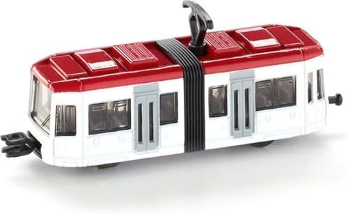 siku 1011, Straßenbahn, Metall/Kunststoff, Weiß/Rot, Standard-siku-Eisenbahnkupplungen zum Verbinden mit anderen Zügen siku 1011, Straßenbahn, Metall/Kunststoff, Weiß/Rot, Standard-siku-Eisenbahnkupplungen zum Verbinden mit anderen Zügen von Siku