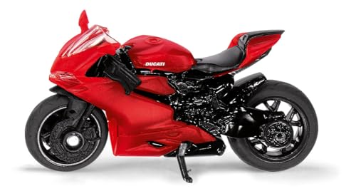 siku 1385, Ducati Panigale 1299 Motorrad, Metall/Kunststoff, Rot, Ausklappbarer Ständer von Siku