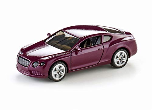 siku 1483, Bentley Continental GT V8, Metall/Kunststoff, Magenta, Spielzeugauto für Kinder, Öffenbare Türen siku 1483, Bentley Continental GT V8, Metall/Kunststoff, Magenta, Spielzeugauto für Kinder, Öffenbare Türen von Siku