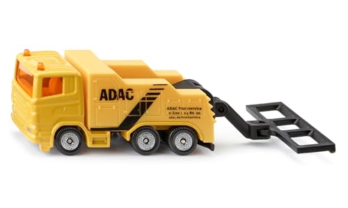 siku 1493, ADAC Abschleppwagen, Spielzeug-Auto für Kinder, Metall/Kunststoff, Gelb, Heb- und Senkbare Abschleppvorrichtung von Siku