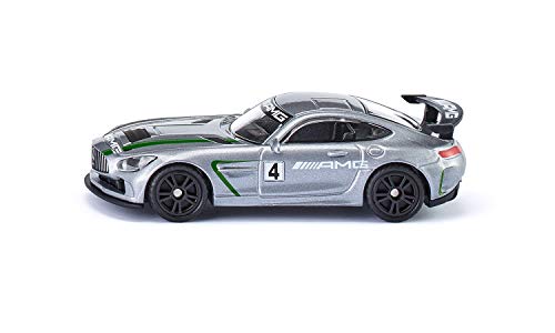 siku 1529, Mercedes-AMG GT4 Sportwagen, Metall/Kunststoff, Silber, Großer Heckflügel, Spielzeugauto für Kinder siku 1529, Mercedes-AMG GT4 Sportwagen, Metall/Kunststoff, Silber, Großer Heckflügel, Spielzeugauto für Kinder von Siku
