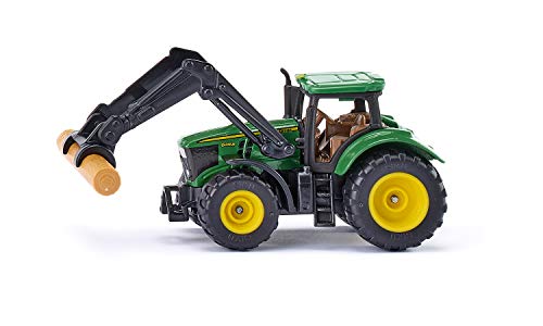 siku 1540, John Deere mit Baumstammgreifer, Metall/Kunststoff, Grün, Inkl. Baumstamm, Beweglicher Frontlader, Anhängerkupplung, Bereifung aus Gummi siku 1540, John Deere mit Baumstammgreifer, Metall/Kunststoff, Grün, Inkl. Baumstamm, Beweglicher Frontlader, Anhängerkupplung, Bereifung aus Gummi von Siku