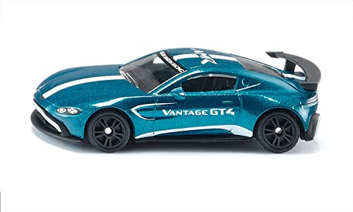 siku 1577, Aston Martin Vantage GT4, Spielzeug-Auto, Metall/Kunststoff, Blau, Metallic-Lackierung, Riesiger Heckflügel, Sportliche Felgen, Detailgetreues Design siku 1577, Aston Martin Vantage GT4, Spielzeug-Auto, Metall/Kunststoff, Blau, Metallic-Lackierung, Riesiger Heckflügel, Sportliche Felgen, Detailgetreues Design von Siku
