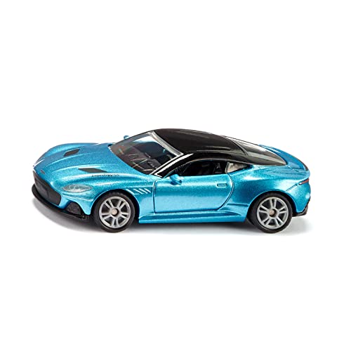 siku 1582, Aston Martin DBS Superleggera, Spielzeug-Auto, Metall/Kunststoff, Blau, Türen zum Öffnen, Sportfelgen mit Gummireifen von Siku