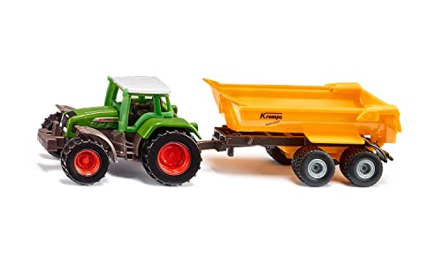 siku 1605, Fendt-Traktor mit Krampe-Muldenkipper, Spielzeug-Traktor, Metall/Kunststoff, Grün/Gelb, Abnehmbare Kabine, Kippbare Mulde, Anhänger mit gummierten Leichtlaufrädern, Anhängerkupplung siku 1605, Fendt-Traktor mit Krampe-Muldenkipper, Spielzeug-Traktor, Metall/Kunststoff, Grün/Gelb, Abnehmbare Kabine, Kippbare Mulde, Anhänger mit gummierten Leichtlaufrädern, Anhängerkupplung von Siku