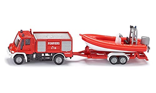 Siku - Siku 1636 Unimog Fire Engine mit Boot Die -Cast -Fahrzeug für Kinder - 1 Zählung Siku - Siku 1636 Unimog Fire Engine mit Boot Die -Cast -Fahrzeug für Kinder - 1 Zählung von Siku
