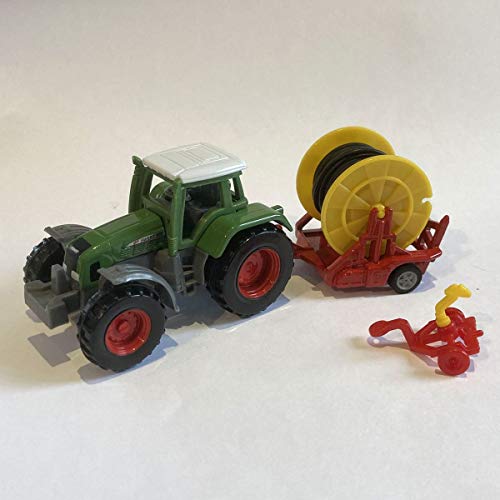 siku 1677, Fendt Traktor mit Bewässerungshaspel, Metall/Kunststoff, Multicolor, Abnehmbare Verteilerspritze von Siku