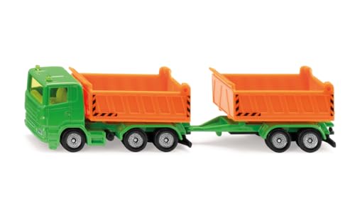 siku 1685, LKW mit Kippmulde und Kippanhänger, Metall/Kunststoff, Grün/Orange, Kippbare Mulden mit öffenbaren Klappen siku 1685, LKW mit Kippmulde und Kippanhänger, Metall/Kunststoff, Grün/Orange, Kippbare Mulden mit öffenbaren Klappen von Siku