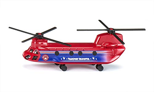 siku 1689, Transporthubschrauber, Rot/Blau, Metall/Kunststoff, Klappbare Rotoren siku 1689, Transporthubschrauber, Rot/Blau, Metall/Kunststoff, Klappbare Rotoren von Siku