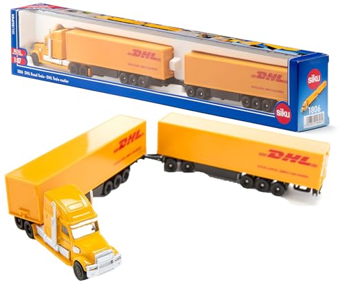 siku 1806, Road Train, Zugmaschine mit Auflieger und Anhänger, 1:87, Metall/Kunststoff, Multicolor siku 1806, Road Train, Zugmaschine mit Auflieger und Anhänger, 1:87, Metall/Kunststoff, Multicolor von Siku