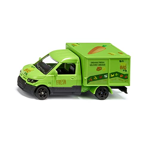 siku 1941, Streetscooter BIO Lieferdienst, Spielzeug-Lieferwagen, 1:50, Metall/Kunststoff, Grün, Heckklappe zum Öffnen, Inkl. Stickerbögen und Lebensmittel-Pappbögen siku 1941, Streetscooter BIO Lieferdienst, Spielzeug-Lieferwagen, 1:50, Metall/Kunststoff, Grün, Heckklappe zum Öffnen, Inkl. Stickerbögen und Lebensmittel-Pappbögen von Siku