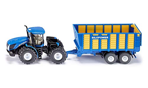 siku 1947, New Holland Traktor mit Silagewagen, 1:50; Metall/Kunststoff, Blau, Viele Funktionen siku 1947, New Holland Traktor mit Silagewagen, 1:50; Metall/Kunststoff, Blau, Viele Funktionen von Siku