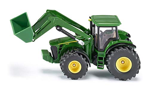 siku 1982, John Deere Traktor mit Frontlader, 1:50, Metall/Kunststoff, Grün, Viele Funktionen von Siku