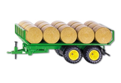 siku 2891, Rundballenanhänger, 1:32, Metall/Kunststoff, Grün, Inkl. 15 Rundballen, Kompatibel mit siku-Standard-Heckkupplung siku 2891, Rundballenanhänger, 1:32, Metall/Kunststoff, Grün, Inkl. 15 Rundballen, Kompatibel mit siku-Standard-Heckkupplung von Siku