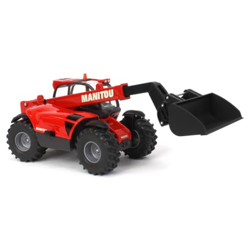 siku 3067, Manitou Teleskoplader, 1:32, Metall/Kunststoff, Rot, Beweglicher Ladearm von Siku