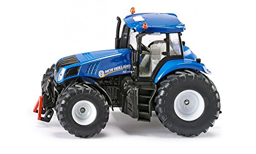 siku 3273, New Holland T8.390 Traktor, 1:32, Metall/Kunststoff, Blau, Achsschenkellenkung und Kupplung von Siku