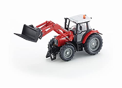 siku 3653, Massey Ferguson mit Frontladergabel, 1:32, Metall/Kunststoff, Rot, Lenkung per Rundumleuchte siku 3653, Massey Ferguson mit Frontladergabel, 1:32, Metall/Kunststoff, Rot, Lenkung per Rundumleuchte von Siku