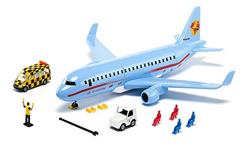 Siku 5402, Verkehrsflugzeug mit Zubehör, Kunststoff, Hellblau, Viele Funktionen, Kombinierbar Modellen in unterschiedlichen Maßstäben Siku 5402, Verkehrsflugzeug mit Zubehör, Kunststoff, Hellblau, Viele Funktionen, Kombinierbar Modellen in unterschiedlichen Maßstäben von Siku