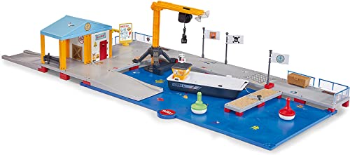 siku 5512, Anlegestelle, Kunststoff, Multicolor, Spielkombination 2 Grundplatten, Arbeitsboot, Bojen, Imbissbude, Steg, Kran, Zum einfachen Zusammenstecken siku 5512, Anlegestelle, Kunststoff, Multicolor, Spielkombination 2 Grundplatten, Arbeitsboot, Bojen, Imbissbude, Steg, Kran, Zum einfachen Zusammenstecken von Siku