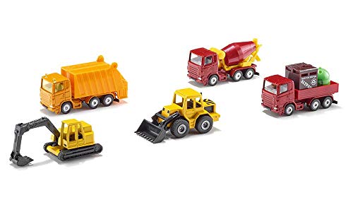 siku 6283, Geschenkset 4 - Baustellenfahrzeuge, 5-teilig, Metall/Kunststoff, Multicolor, Bewegliche Teile siku 6283, Geschenkset 4 - Baustellenfahrzeuge, 5-teilig, Metall/Kunststoff, Multicolor, Bewegliche Teile von Siku