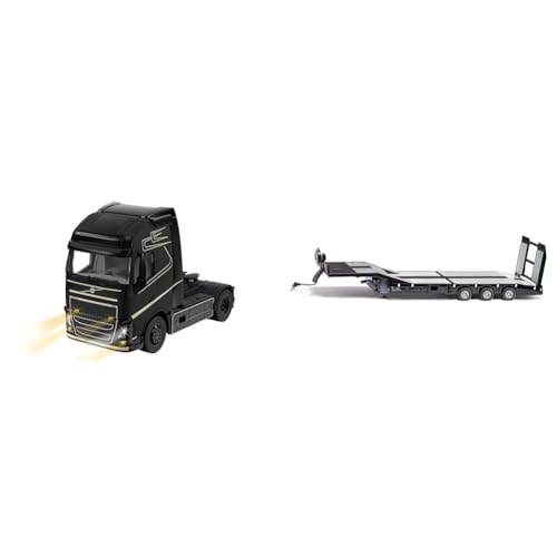 siku 6731, Volvo FH16 LKW, 1:32, Metall/Kunststoff, Schwarz & 6744, 3-Achs Tieflader, Nooteboom Eurotrailer, 1:32, Schwarz/Silber, Metall/Kunststoff, Elektronische Laderampe, 4 LEDs am Heck siku 6731, Volvo FH16 LKW, 1:32, Metall/Kunststoff, Schwarz & 6744, 3-Achs Tieflader, Nooteboom Eurotrailer, 1:32, Schwarz/Silber, Metall/Kunststoff, Elektronische Laderampe, 4 LEDs am Heck von Siku