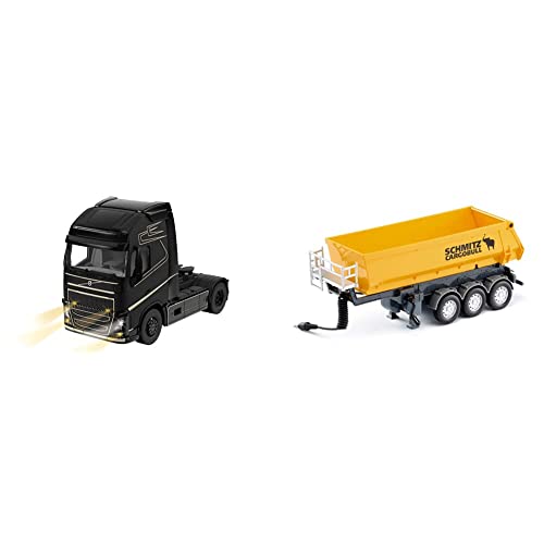 Siku 6731, Volvo FH16 LKW, 1:32, Schwarz, Ferngesteuert & 3-Achs-Kippsattelauflieger, 1:32, Gelb, Ferngesteuert, Control-LKW Control-Fahrzeuge Siku 6731, Volvo FH16 LKW, 1:32, Schwarz, Ferngesteuert & 3-Achs-Kippsattelauflieger, 1:32, Gelb, Ferngesteuert, Control-LKW Control-Fahrzeuge von Siku