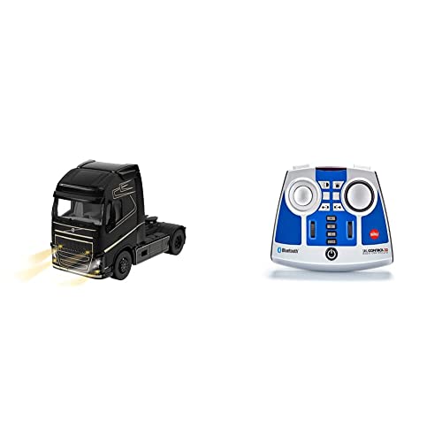 Siku 6731, Volvo FH16 LKW, 1:32, Schwarz, Ferngesteuert & Bluetooth Fernsteuermodul, Control Fahrzeuge mit Bluetooth-Steuerung, Kunststoff, Blau/Silber Siku 6731, Volvo FH16 LKW, 1:32, Schwarz, Ferngesteuert & Bluetooth Fernsteuermodul, Control Fahrzeuge mit Bluetooth-Steuerung, Kunststoff, Blau/Silber von Siku