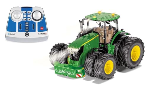 Siku 6736, John Deere 7290R Traktor, Inkl. Fernsteuermodul, Grün, Metall/Kunststoff, 1:32, Ferngesteuert, Steuerung mit App via Bluetooth, Abnehmbare Doppelreifen Siku 6736, John Deere 7290R Traktor, Inkl. Fernsteuermodul, Grün, Metall/Kunststoff, 1:32, Ferngesteuert, Steuerung mit App via Bluetooth, Abnehmbare Doppelreifen von Siku