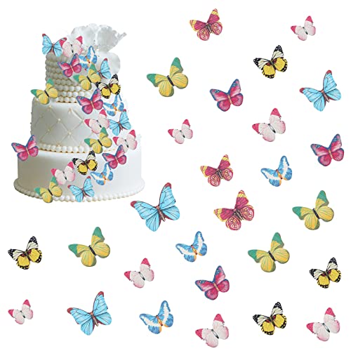 Silars Schmetterling Deko Torte Esspapier Schmetterlinge, 40stk Cake Topper Schmetterlinge Essbar Geburtstagsdeko Schmetterling, für Hochzeit, Geburtstag, Party Lebensmittel Dekoration Silars Schmetterling Deko Torte Esspapier Schmetterlinge, 40stk Cake Topper Schmetterlinge Essbar Geburtstagsdeko Schmetterling, für Hochzeit, Geburtstag, Party Lebensmittel Dekoration von Silars