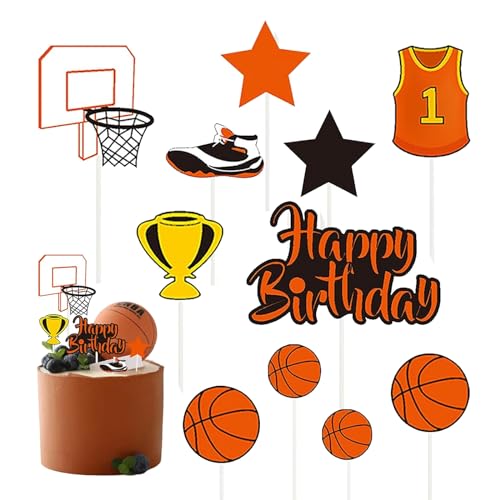 Silars Tortendeko Basketball Tortenaufleger Basketball, 11 Stücke Basketball Deko Geburtstag Kuchen Deko Basketball, für Kuchen DIY Deko für Jungen Mann Geburtstagsparty Kuchen Dekoration Silars Tortendeko Basketball Tortenaufleger Basketball, 11 Stücke Basketball Deko Geburtstag Kuchen Deko Basketball, für Kuchen DIY Deko für Jungen Mann Geburtstagsparty Kuchen Dekoration von Silars