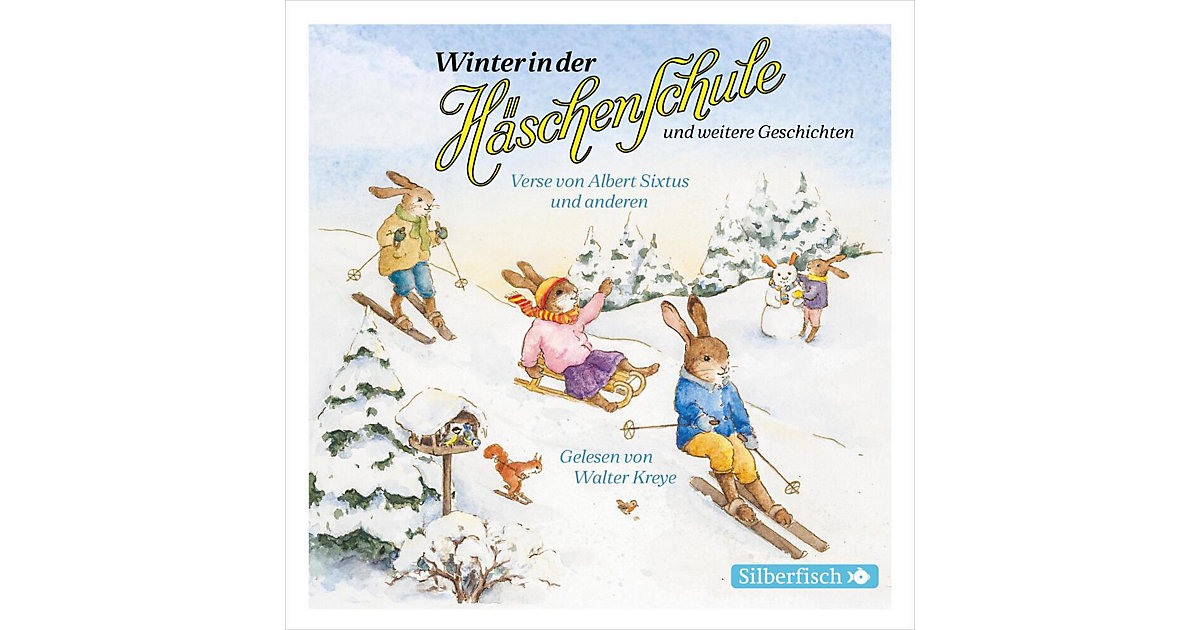 Winter in der Häschenschule, Musik in der Häschenschule, Lampes Wochenende, Schnuckihas und Miezemau, 1 Audio-CD Hörbuch Winter in der Häschenschule, Musik in der Häschenschule, Lampes Wochenende, Schnuckihas und Miezemau, 1 Audio-CD Hörbuch von Silberfisch Verlag