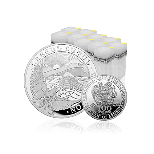 Silbermünze Arche Noah 2022 in Münztube, 1/4 Unze, 20er Pack, Differenzbesteuert nach § 25a UstG von Silbermünze