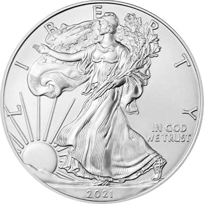 Silbermünze Neu!!! 1 Unze American Eagle 2021 incl. Münzkapsel, Differenzbesteuert nach § 25a UstG von Silbermünze