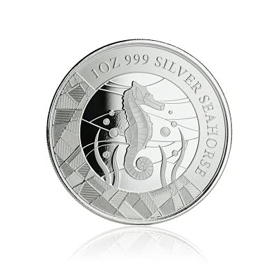 Silbermünze Samoa Seepferdchen 2018 incl. Münzkapsel, 1 Unze, Differenzbesteuert nach § 25a UstG von Silbermünze