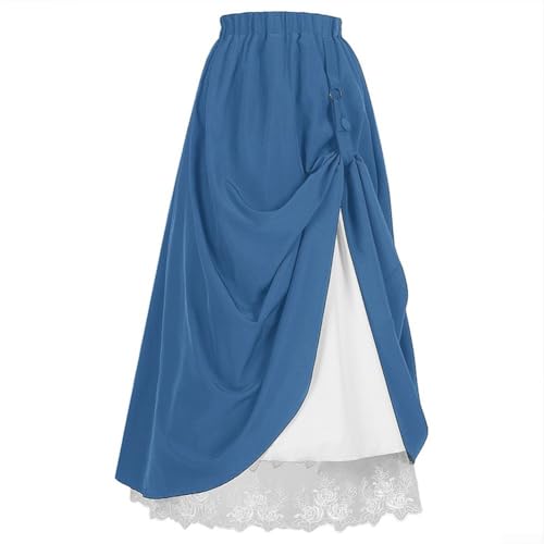 A Line Design Damen Steampunk Kleid, perfekt geeignet für Piraten und Gothen, L Blau A Line Design Damen Steampunk Kleid, perfekt geeignet für Piraten und Gothen, L Blau von Sileduove