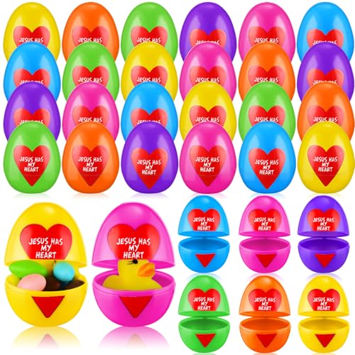 Silipull 72 Stück religiöse befüllbare Ostereier, 5,6 cm, bunt, Kunststoff, christliche Schrift, Osterei für Kinder, Jesus hat mein Herz für die Jagd, Sonntag, Schule, Klassenzimmer, Preis, Silipull 72 Stück religiöse befüllbare Ostereier, 5,6 cm, bunt, Kunststoff, christliche Schrift, Osterei für Kinder, Jesus hat mein Herz für die Jagd, Sonntag, Schule, Klassenzimmer, Preis, von Silipull