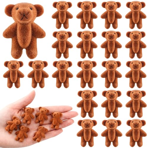 Silipull Mini-Bär, gefüllter Plüschbär, 2,5 cm, kleine Geburtstagstortendekoration, Partygeschenk, kleine Tasche, Schlüsselanhänger, für Hochzeit, Dusche, DIY-Zubehör, 24 Stück Silipull Mini-Bär, gefüllter Plüschbär, 2,5 cm, kleine Geburtstagstortendekoration, Partygeschenk, kleine Tasche, Schlüsselanhänger, für Hochzeit, Dusche, DIY-Zubehör, 24 Stück von Silipull