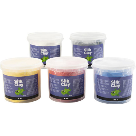 Silk Clay®, Primärfarben, 5x650 g/ 1 Pck von Silk Clay