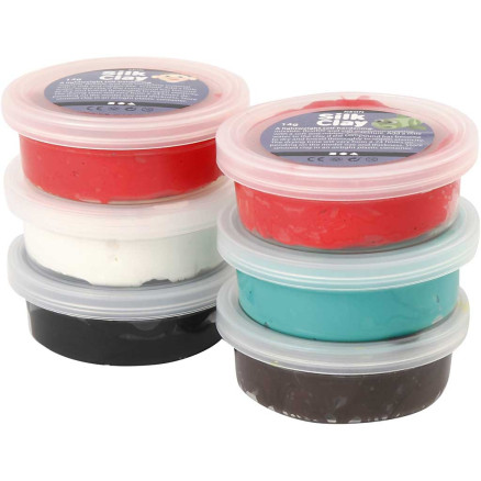 Silk Clay®, Weihnachtsfarben, 6x14 g/ 1 Pck von Silk Clay