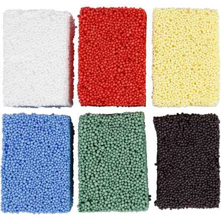 Soft Foam, Standard-Farben, 6x10 g/ 1 Pck von Silk Clay