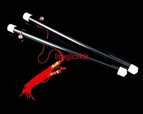 Silk & Cane Tricks Magic Trick - Chinese Sticks - Magic & Illusions - Adult - Two sticks (one with a short string, one with a long string) von Silk & Cane Tricks